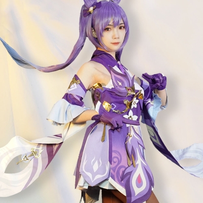 Keqing from Genshin Impact Halloween Cosplay Costume