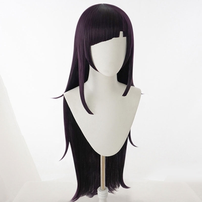 Super Danganronpa Dangan Ronpa 2 Mikan Tsumiki Halloween Purple Cosplay Wig