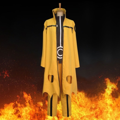 Uzumaki Naruto Nine-Tails Bijuu Mode from Naruto Halloween Cosplay Costume