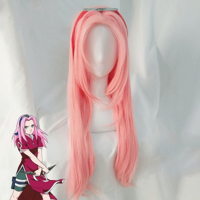 Sakura Haruno from Naruto Halloween Pink Cosplay Wig
