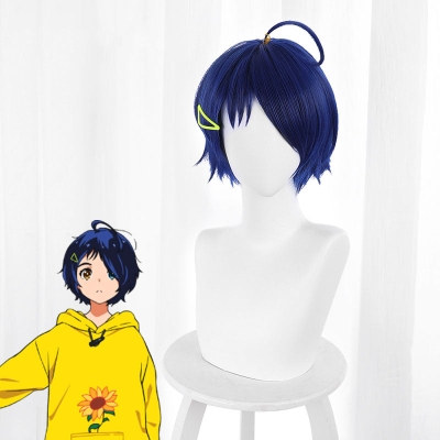Wonder Egg Priority Ai Ohto Blue Cosplay Wig