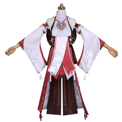 Genshin Impact Yae Miko Guuji Yae Halloween Cosplay Costume