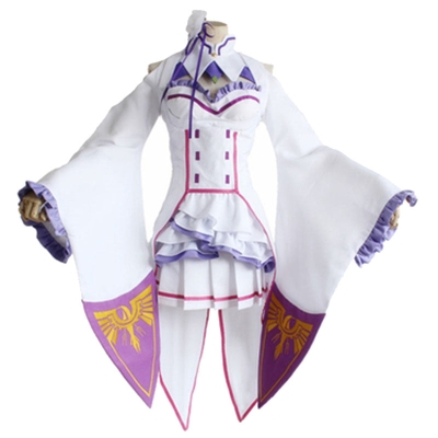 Re:Zero Starting Life in Another World Emilia Cosplay Custume