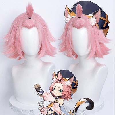 Genshin Impact Diona Pink Cosplay Wig