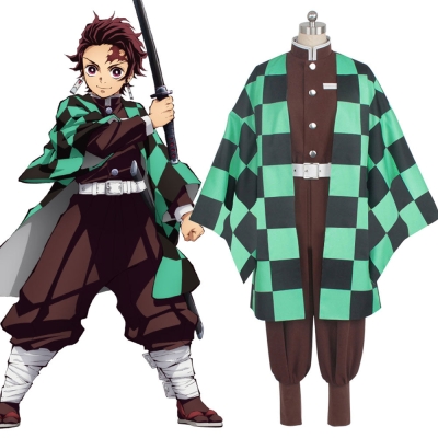 Demon Slayer: Kimetsu No Yaiba Tanjirou Kamado Animation Cosplay Costume