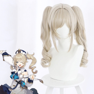Genshin Impact Barbara Golden Cosplay Wig