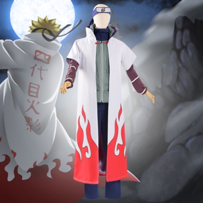 Yondaime 4th Hokage Minato Namikaze from Naruto Halloween Cosplay Costume