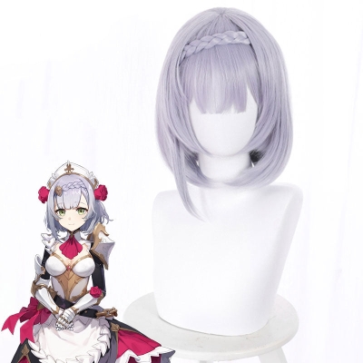 Genshin Impact Noelle Purple Cosplay Wig