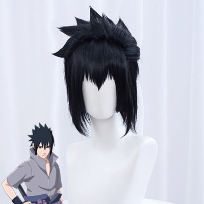 Sasuke Uchiha from Naruto Halloween Black Cosplay Wig