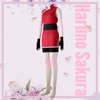 Haruno Sakura from Boruto Naruto Halloween Cosplay Costume - B Edition