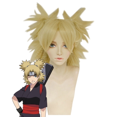 Temari from Naruto Halloween Golden Cosplay Wig