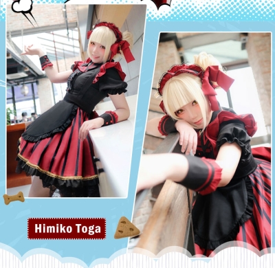 My Hero Academia Boku no Hero Akademia Himiko Toga Maid Halloween Cosplay Costume