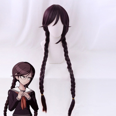 DanganRonpa Dangan Ronpa Touko Fukawa Deep Purple Cosplay Wig
