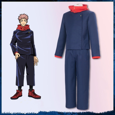 Jujutsu Kaisen Sorcery Fight Yuji Itadori Halloween Cosplay Costume