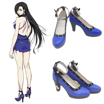 Final Fantasy VII Remake FF7 Tifa Lockhart Blue Cosplay Shoes