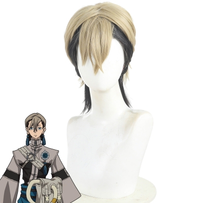 Gachiakuta Zanka Nijiku Golden Black Cosplay Wig