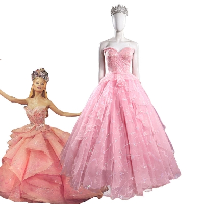 Wicked 2024 Glinda Cosplay Costumes