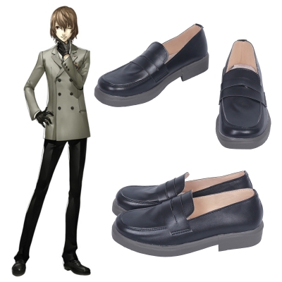 Persona 5 Goro Akechi Yusuke Kitagawa Black Cosplay Shoes - A Edition