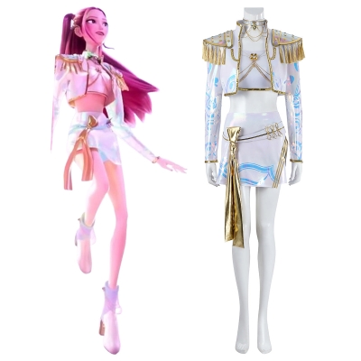 Kpop Demon Hunters What It Sounds Like Mira Premium Edition Cosplay Costume