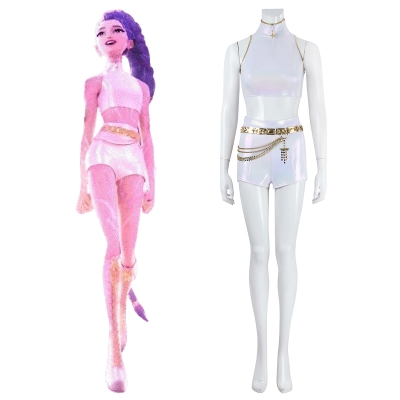 Kpop Demon Hunters What It Sounds Like Rumi Premium Edition Cosplay Costume
