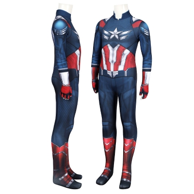 Captain America: Brave New World Captain America Kids Jumpsuit Cosplay Costumes