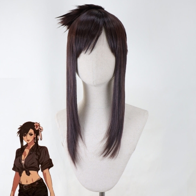 Final Fantasy VII Rebirth FF7R Tifa Lockhart Swimsuit Brown Cosplay Wig