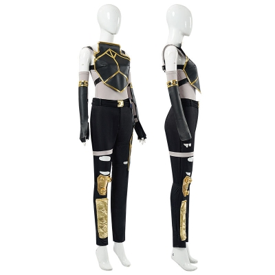 Game LOL Arcane 2 Vi Combat Suit Cosplay Costumes