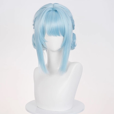 Genshin Impact Ineffa Blue Cosplay Wig