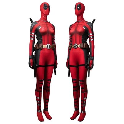 Movie Deadpool 3 Lady Deadpool Jumpsuit Cosplay Costumes