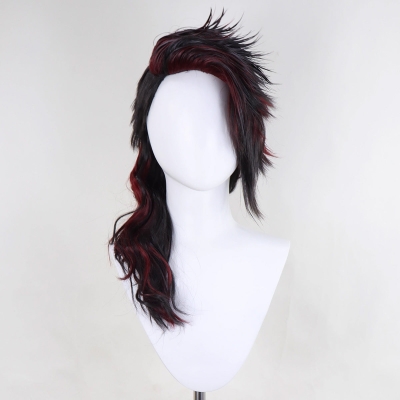 Baldur's Gate III BG3 Karlach Black Red Cosplay Wig