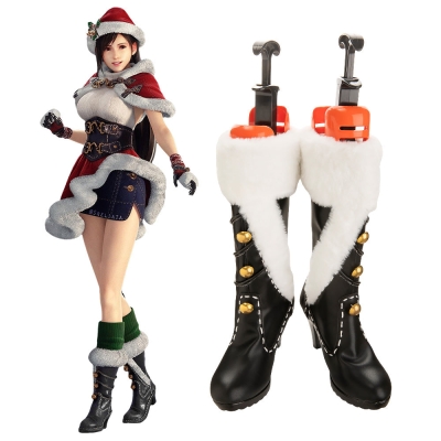 Final Fantasy VII Ever Crisis FF7EC Christmas Tifa Lockhart Cosplay Shoes