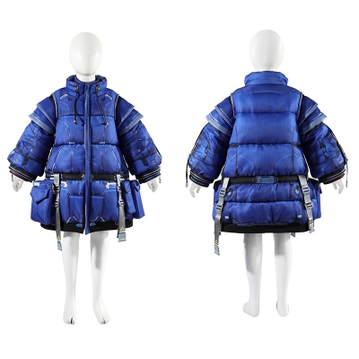 Kids Diana Cosplay Pragmata Diana Cosplay Costume Kids Padded Coat Suit