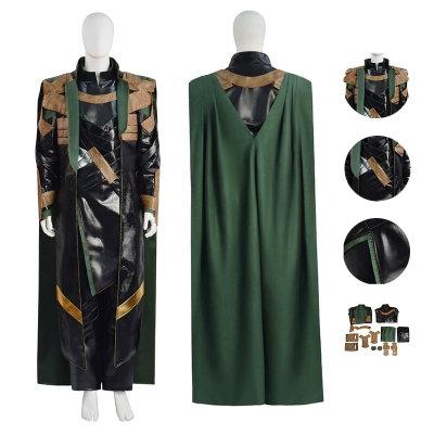 Marvel Loki Season 1 Loki Cosplay Costume Loki 2021 Costume Battle Full Outfit