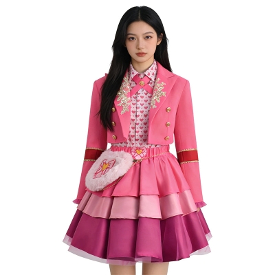 Red Descendants Jacket Outfit Descendants: Wicked Wonderland Cosplay Costume Suit