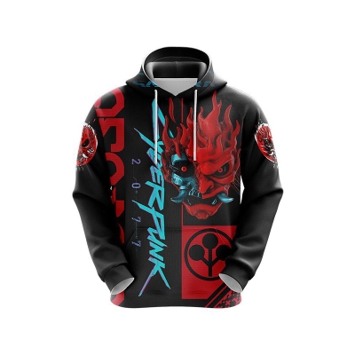 Cyberpunk Samurai Hoodies Jacket Game Cyberpunk 2077 3D Hoody Suit