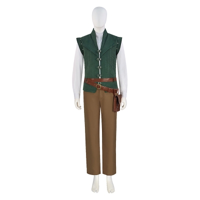 Flynn Rider Cosplay Tangled Prince Costume Flynn Vest Halloween Carnival Suit