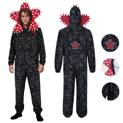 Stranger Things Demogorgon Cosplay Costume Adult Kids Pajamas Version 2 Party Suit