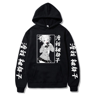 Anime MHA Himiko Toga Cosplay Hoodie Anime Pullover Print Academia Hoodie Sweatshirt