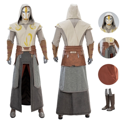 Star Wars Galaxy of Heroes Jedi Temple Guard Cosplay Costume Deluxe Suit