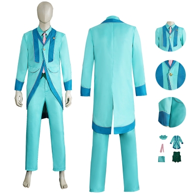 Wicked For Good Wizard Fiyero Cosplay Blue Cosplay Costume Halloween Suit