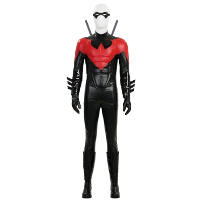 New 52 Comic Nightwing Dick Grayson Cosplay Costume Red Suit Cosplay