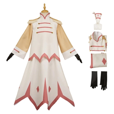 Hazbin Hotel Abel White Cosplay Costume Adult Halloween Suit