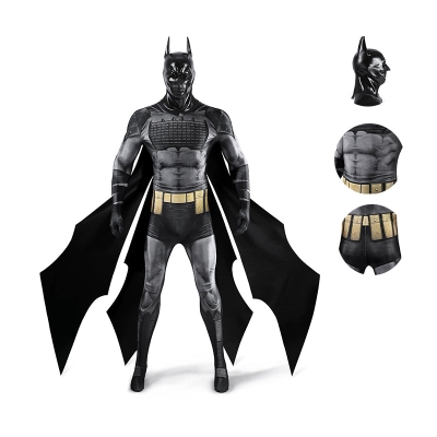 Absolute Batman Bruce Wayne Cosplay Costume Man Jumpsuit