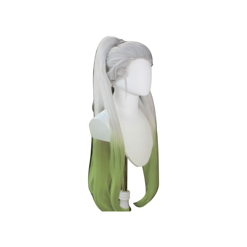 Demon Slayer: Kimetsu no Yaiba Daki White Gradient Green Cosplay Wigs