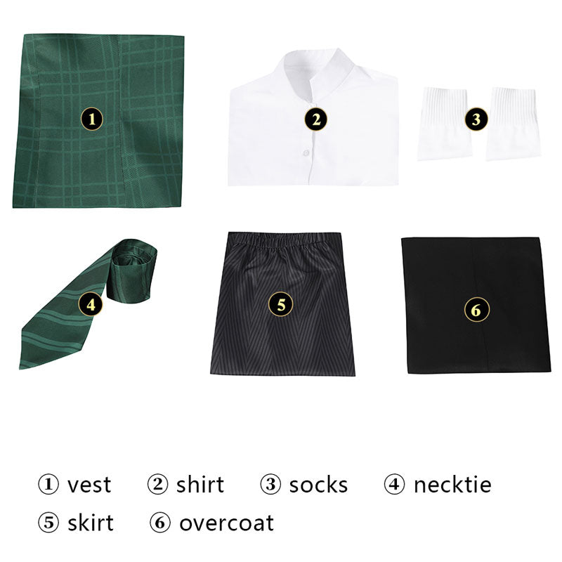 Harry Potter Slytherin Uniform Cosplay Costumes