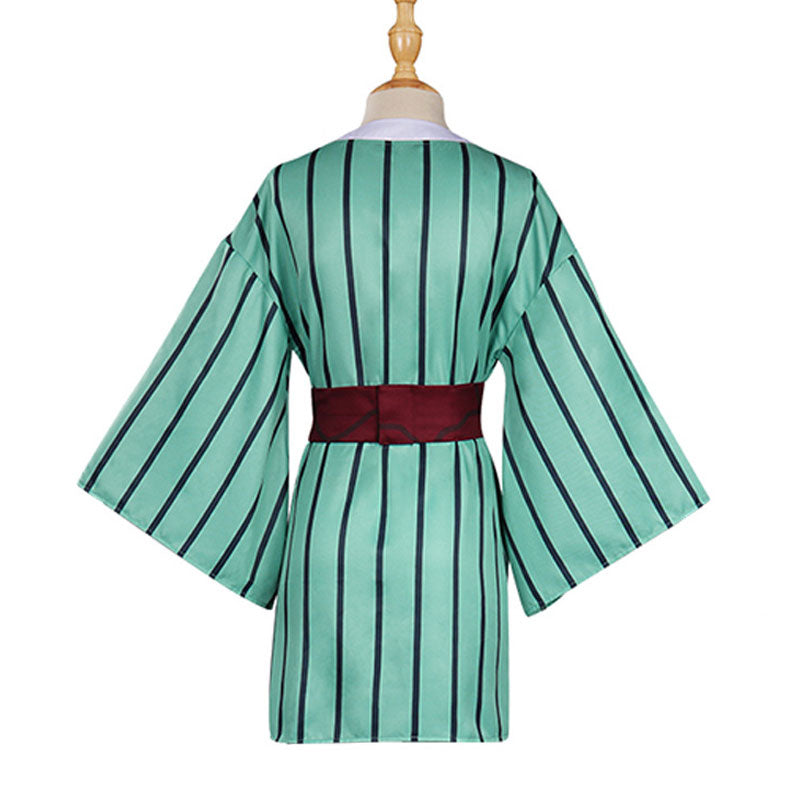 Demon Slayer Kimetsu no Yaiba Giyuutarou Green Cosplay Costumes