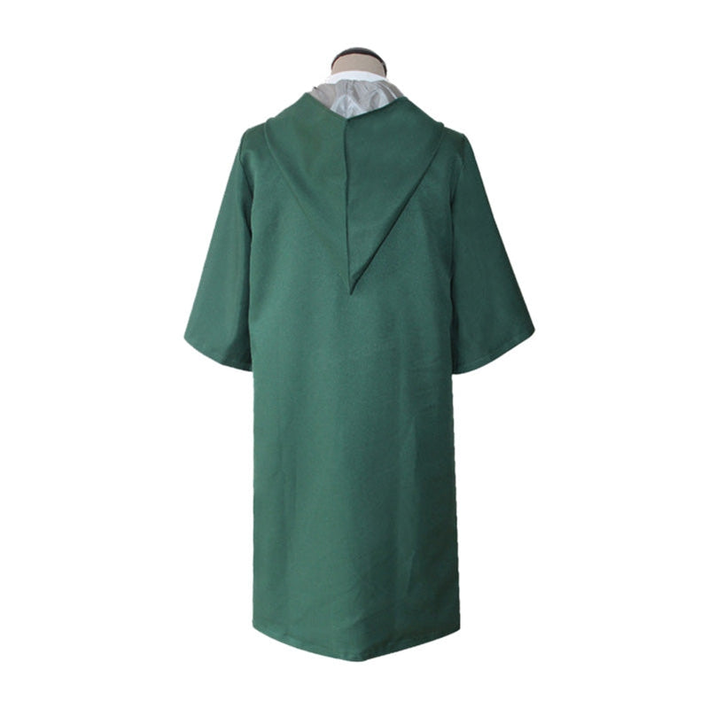 Harry Potter Hogwarts Slytherin Quidditch Team Cloak Cosplay Costume