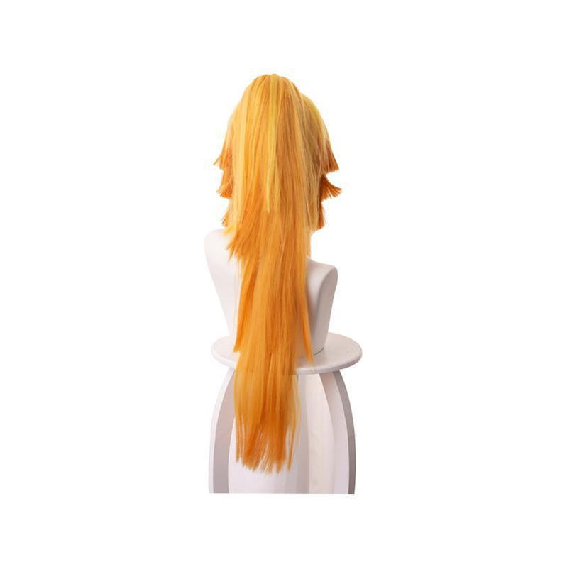 Demon Slayer: Kimetsu no Yaiba Zenitsu Agatsuma Female Blonde Long Ponytail Wigs
