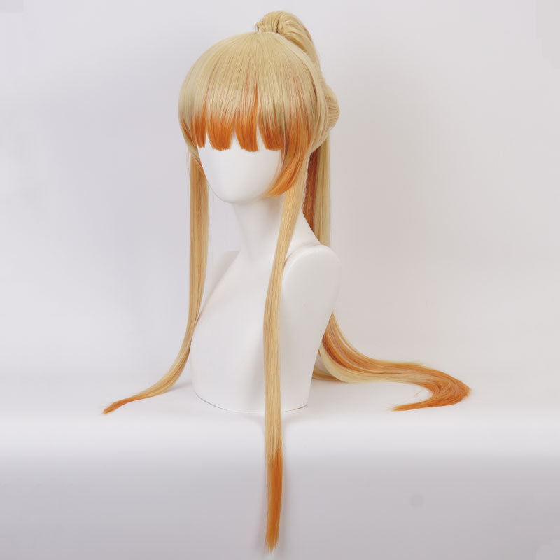 Demon Slayer: Kimetsu no Yaiba Zenitsu Agatsuma Long Ponytail Cosplay Wigs