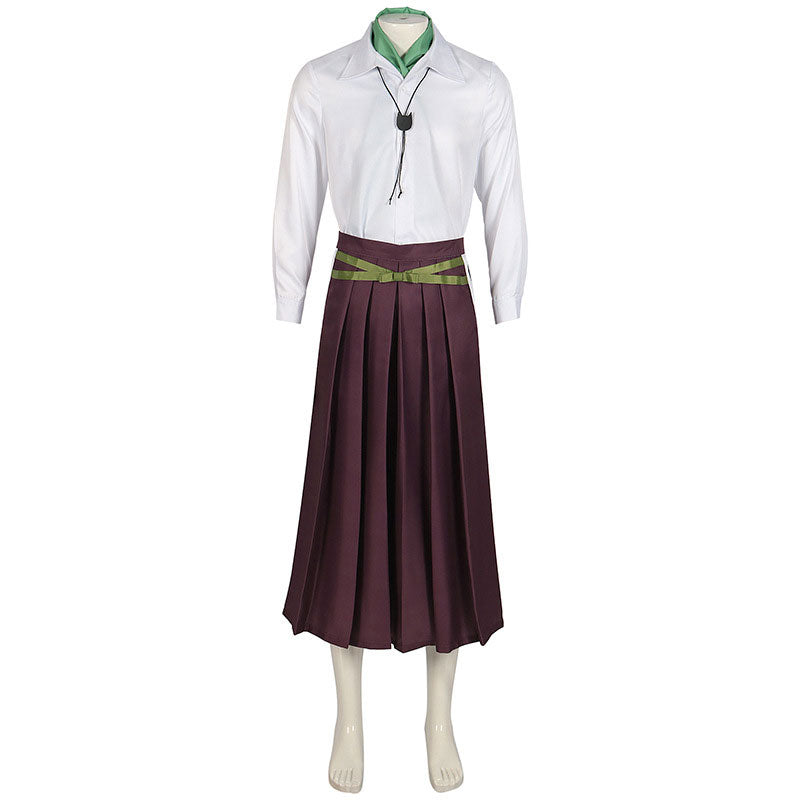 Demon Slayer Kimetsu no Yaiba Tanjiro Kamado Orange Cosplay Costume